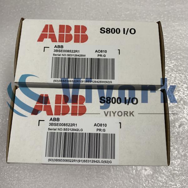 ABB 3BSE008522R1 OUTPUT MODULE ANALOG AO810 8 POINT 14 BIT 850 OHM NEW