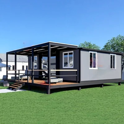 Quality 20/40ft 1-3 Bedroom Foldable Expandable Prefabricated Steel Container House Resist Hurricanes, Insulate Walls, Roofs and Floors wholesale