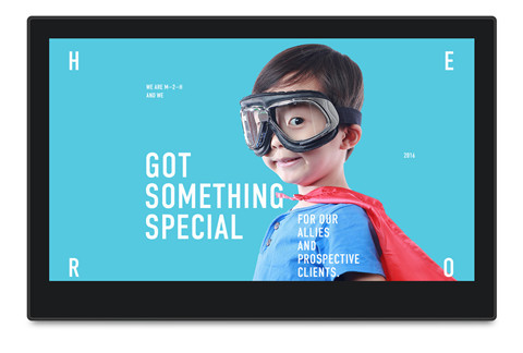 Quality LCD Panel 14" Android Touch Screen Monitor With Android 7.1 Operating System wholesale