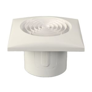 28-160 White ABS Plastic Round Diffuser Cone Grille Air Extractor Fan for