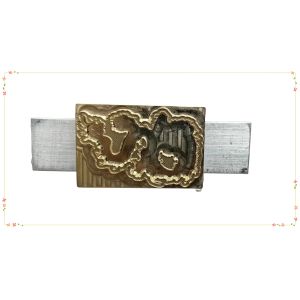 China Professional-Grade Silicone Rubber Mold Embossing Ink Stamp For Fabric Branding on sale