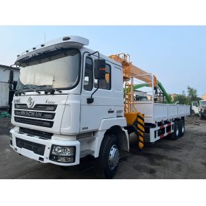SHACMAN 12 Ton Truck With 5 Section Telescopic Boom 360 Degree Rotation Angle