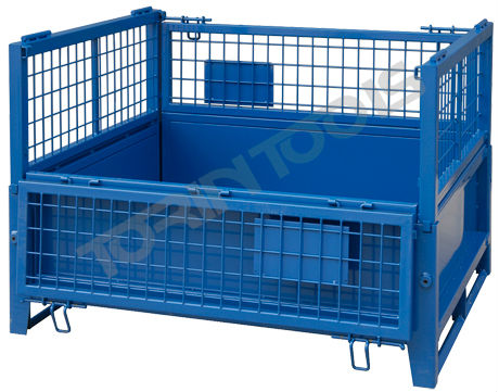 Torin SWK8009 Folding Logistics Sorting Cage Wire Mesh Container Metal Pallet