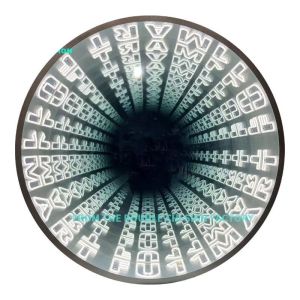 Customized Checkered Transform Space 3D Neon Abyssal Mirrors with Customizable