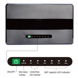 Overcurrent Protection Portable Solar 14400MAH 12V 15V 24V 100W Mini DC UPS