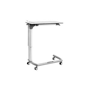 Movable Height Adjustable Hospital Over Bed Table With Tilting Tabletop