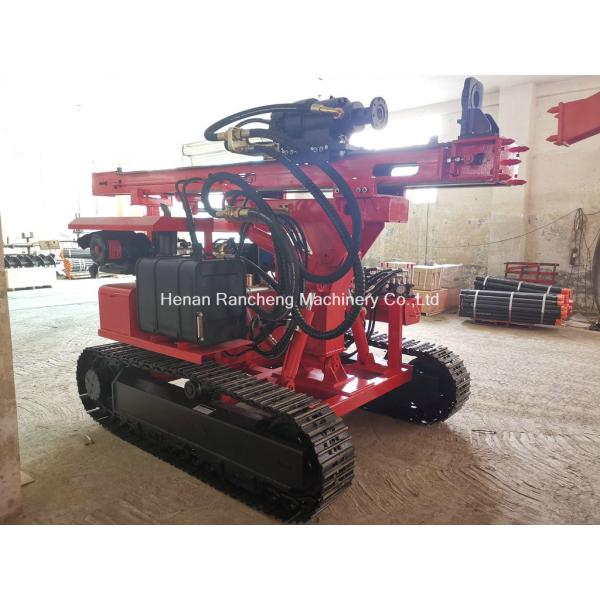 Hydraulic Solar Pile Driver Machine 56KW Host Power 20m - 120m Bore Depth