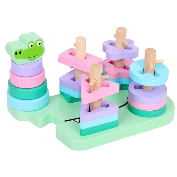 Quality Cognitive Crocodile Bear Shape Early Education Puzzle wholesale