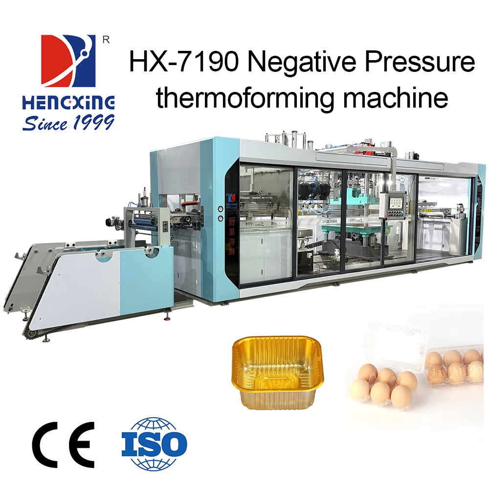 Cheap Fully Automatic Disposable Plastic Food Boxes Machine Egg Tray Thermoforming Machine For Making Take Away Box Product for sale