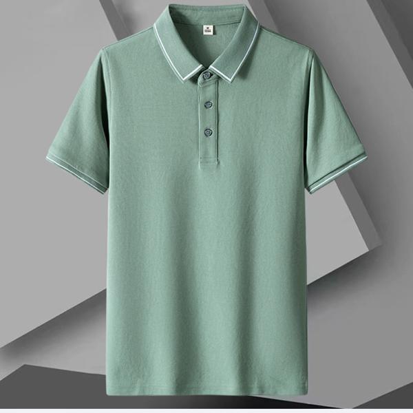 Thin Cool Men'S Short Sleeved T Shirt Lapel Polo Tops Horse Riding