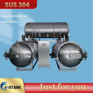 Dual Layer Sterilizer Water Immersion Retort Autoclave Machine For Vacuum