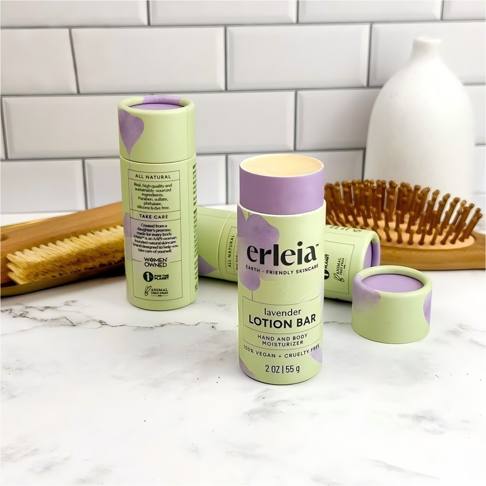 China Eco-friendly Custom Lip Balm Tube Push-Pull Paper Cardboard Cylinder for Stick Deodorant on sale