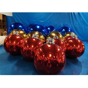 Giant Christmas Festival Atmosphere Decoration Inflatable Mirror Ball Support