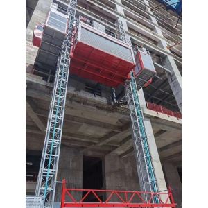 SCE400G Passenger Material Hoist , with double mast section and electrical