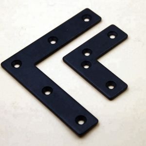 China L Shaped Flat Corner Brace Carbon Steel Angle Brackets Repair Plate Connector Fastener on sale