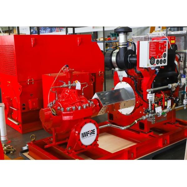 Horizontal Split Case Fire Pump Set Driven by De Maas Fire Diesel Engine FM