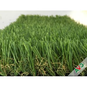 3 / 8'' Gauge PE + PP Material Flat Garden Artificial Grass For Exhibition