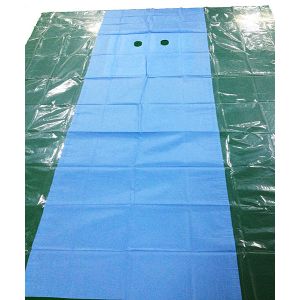 Disposable Surgical Angiography Drape EOS Sterile Color Blue Customized Size