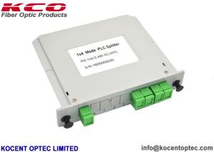 China Mini Size 1*4 Fiber Optic Splitter 1x4 PLC Splitter LGX For Terminal ODF ODB Box on sale