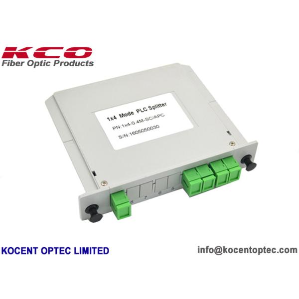 Quality Mini Size 1*4 Fiber Optic Splitter 1x4 PLC Splitter LGX For Terminal ODF ODB Box wholesale