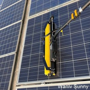 China Manul Extendable Solar Panel Cleaning Pole with Initial Payment Roller Cleaning Brush on sale