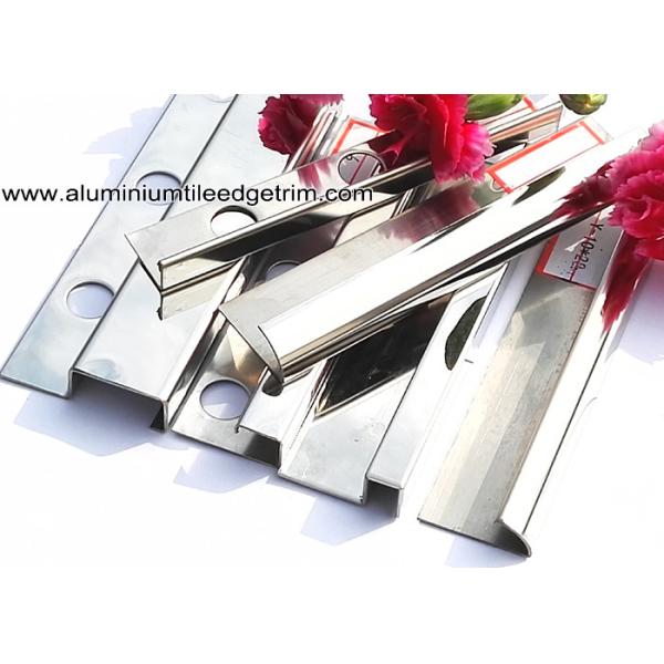 Quality Popular Type 10mm Stainless Steel Bullnose Corner Tile Trim With Square Edge wholesale