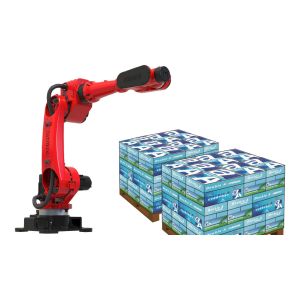 Six Axis Stacking Machine with 2550mm Arm Length 50kg Loading Ability and ±0.1mm