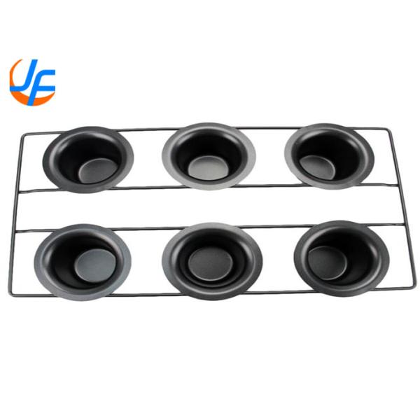 Quality RK Bakeware China Foodservice NSF 6 Cups Stainless Steel Nonstick Popover Pan wholesale