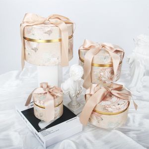 Custom Order Accepted Rigid Boxes Flower Box With Custom Logo Printing