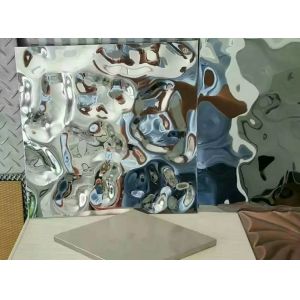 2019 Newest Water Ripples Pattern Stainless Steel Sheet For Hotel Decoration
