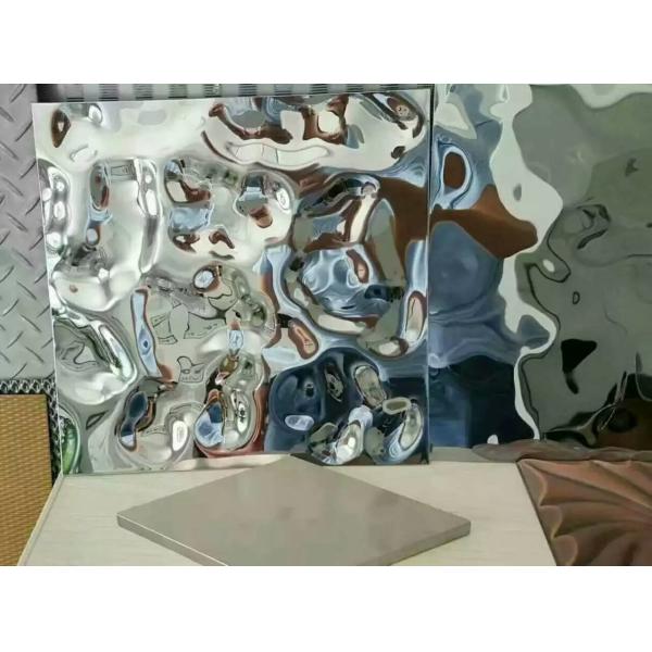 2019 Newest Water Ripples Pattern Stainless Steel Sheet For Hotel Decoration
