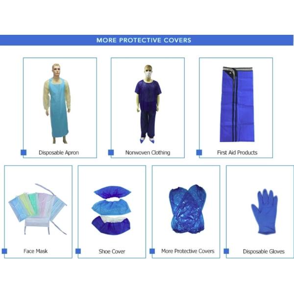 SMS Non Woven Fabric Products / Disposable Cap And Mask International Standard
