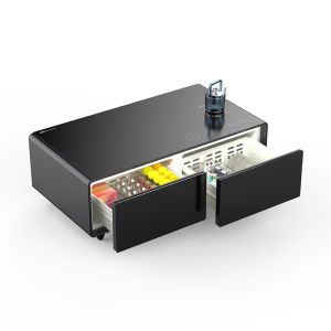 Cheap NO Folded Smart Coffee Table with Boiling Kettle and Fridge Drawers Mordern Furniture for sale