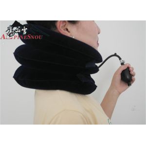 Portable Neck Traction Cervical Support Collar Flannel Cloth Three Layer / Tube