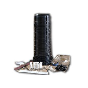 180 core IP68 Fiber Optic Splice Box Vertical Wall mounted with 3 trays