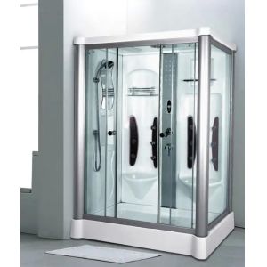 Enclosure Steam Shower Cubicle Glass Shower Cabin Adjustable Temperature