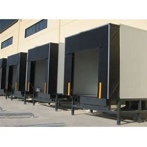 Mechanical Loading Dock Shelters Retractable Galvanized Steel Frame