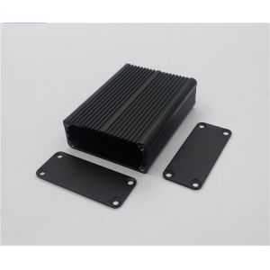 Heat Resistant Powder-coated Black Extruded Aluminum Enclosure 46*19*60mm With