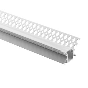 Cheap 46*15mm V Shape Plaster LED Strip Channel Extrusion Dry Wall Gypsum For Soft Lighting for sale