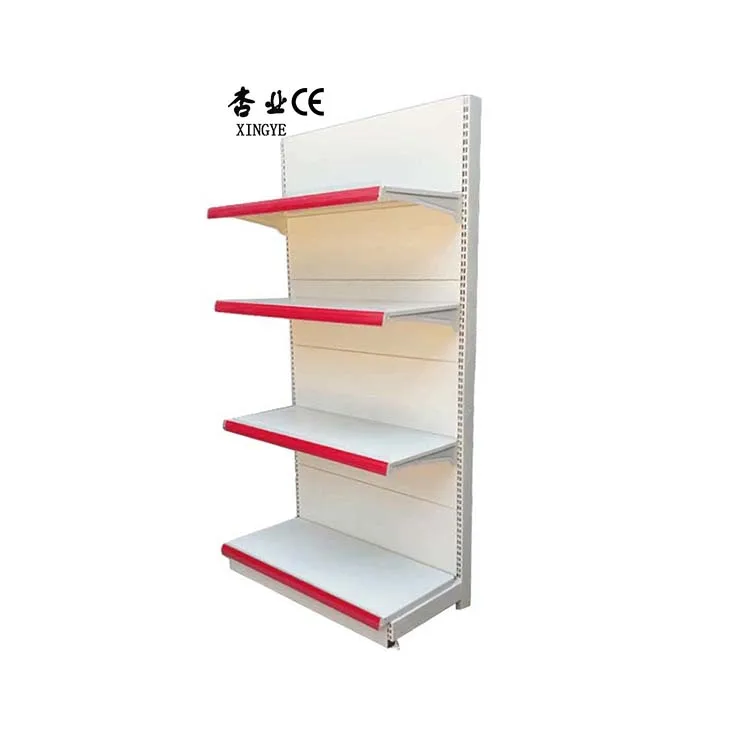Factory Customized Color Size Single Side Supermarket Shelf Display Racks for Shops Gondola Shelving
