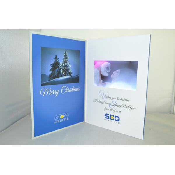 10.1 Inch Invitation Video Card , Coating Paper Digital Video Brochure