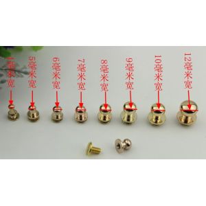 Bag metal hardware accessories nickel color 4 mm -12 mm high quality monk head