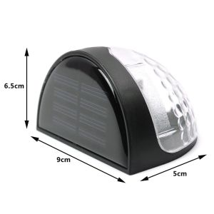 Plastic 2V 0.26W Solar Lamp Wall Sensor Light / 6PCS Led Modern Solar Fence