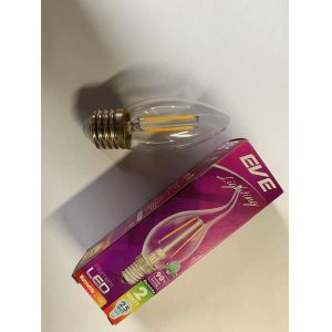2w Filament Led Light Bulbs , Led Energy Saving Bulb Pc Glass