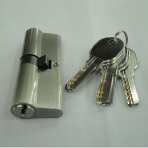 80mm(40*40) Euro Profile Double Brass Cylinder with 5 brass computer keys SN
