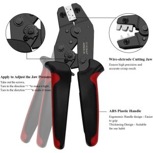 Practical Multipurpose Cable Crimper Set , Portable Ratchet Crimping Tool Kit