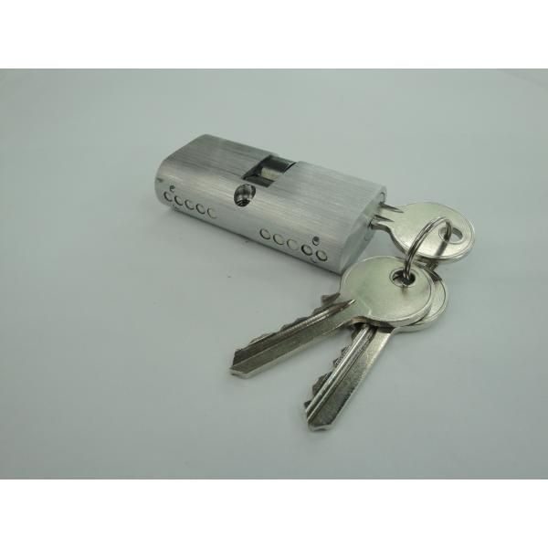 60mm Euro Profile Oval Shape Double Brass Cylinder Lock with 3 brass normal keys