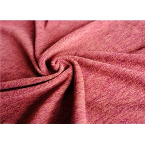 Two Way Stretch Polyester Spandex Fabric Melange Performance For Sport Garment T