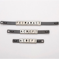 Quality Metallic Luster SS Cable Tag Plate Printing Emboss Cable Marker Stainless Steel 316 wholesale