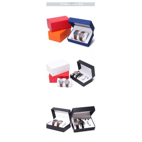 Multi Function Dual Pack Hard Paper Watch Box DustProof Luxury Packaging Case